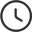 Grey and white Clock icon Grey and white Clock icon